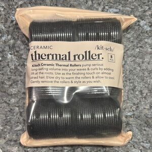 Kitsch Ceramic Thermal Rollers in Black